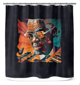 Drumbeat Dream Bath Curtain